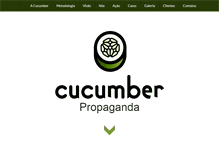 Tablet Screenshot of cucumber.com.br